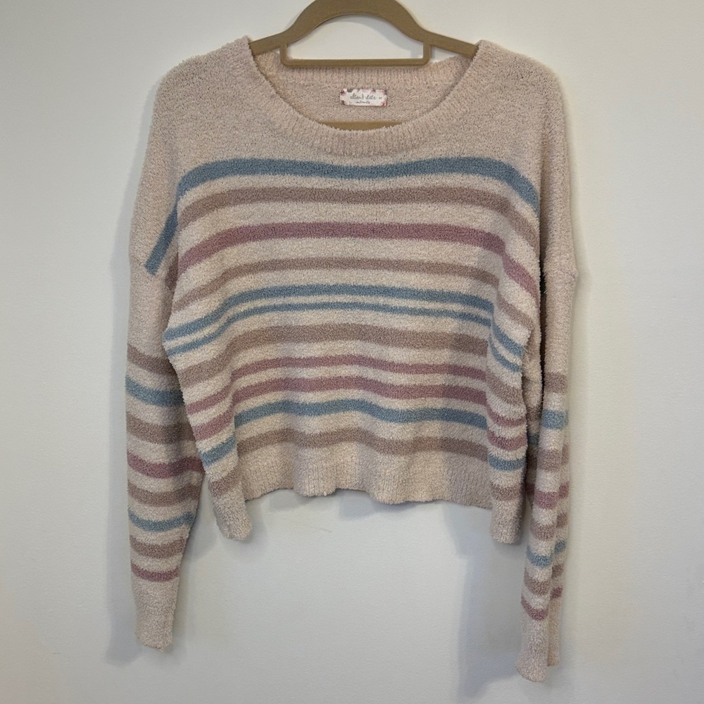 Altar’d State Intimates Cropped Striped Sweater